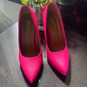 Hot pink stilettos